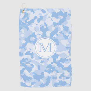 Blaues Tarnungs-Muster der Camouflage- mit Golfhandtuch