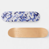 Blaues Tarnungsmuster Skateboard (Horizontal)