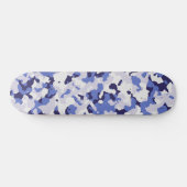 Blaues Tarnungsmuster Skateboard (Horizontal)