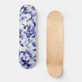 Blaues Tarnungsmuster Skateboard (Vorderseite)