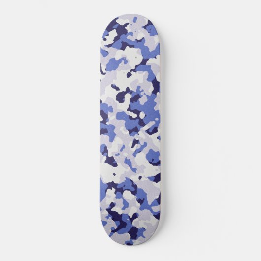 Blaues Tarnungsmuster Skateboard (Vorderseite)