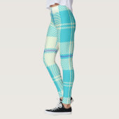 Blaues Tartan-Muster Leggings (Links)