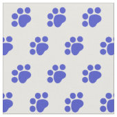 Blaues Tatzen-Druck-Muster Stoff (Nahaufnahme)