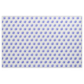 Blaues Tatzen-Druck-Muster Stoff (Fat Quarter (45,7 x 55,9 cm))