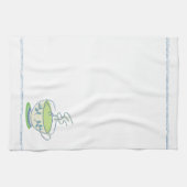 Blaues Teacup-Tee-Tuch Geschirrtuch (Horizontal)