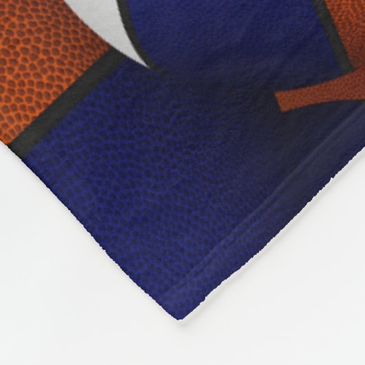 Blaues Team Fleecedecke (Ecke)