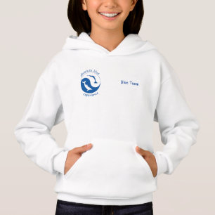 Blaues Team Mädchen Hoodie