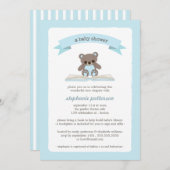 Blaues Teddybear holen eine Einladung (Vorne/Hinten)