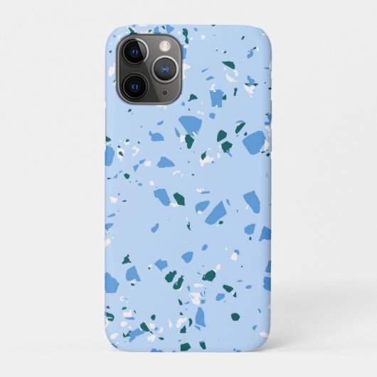 Blaues Terrazzo-Muster Case-Mate iPhone Hülle (Rückseite)