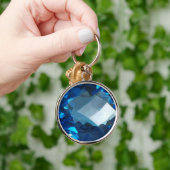 Blaues Thema 2 Schlüsselanhänger (Hand)