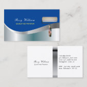 Blaues Thema Beruflicher Maler Visitenkarte (Vorne/Hinten)