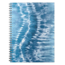 Blaues Tie Dye Spiralbuch