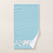 Blaues Tier Badhandtuch Set (Handtuch)