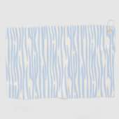 Blaues Tiermuster Golfhandtuch (Horizontal)