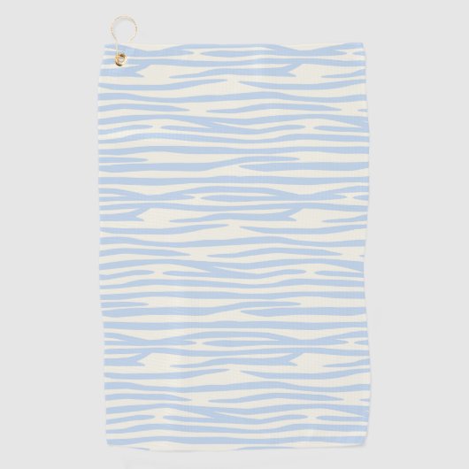 Blaues Tiermuster Golfhandtuch (Vorderseite)