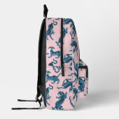 Blaues Tiger-asiatisches Muster Bedruckter Rucksack (Links)