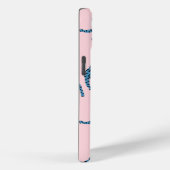 Blaues Tiger-asiatisches Muster Case-Mate iPhone Hülle (Rückseite / Rechts)