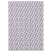 Blaues Tiger-asiatisches Muster Tischdecke (Vorderseite)