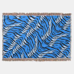 Blaues Tiger-Tierhaut-Musterdesign Decke