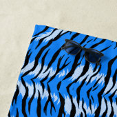 Blaues Tiger-Tierhaut-Musterdesign Strandtuch (Beispiel)