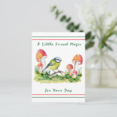 Blaues Tit und agrarisches Wasser Feiertagspostkarte (Stehend Vorderseite)