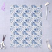 Blaues Toile-Blumentissuepapier Seidenpapier (Basteln)