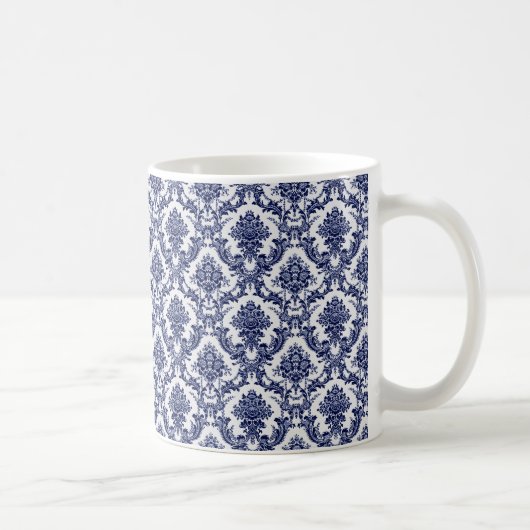 Blaues Toile Kaffeetasse (Rechts)