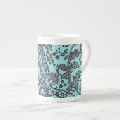 Blaues Toile Porzellantasse (Vorderseite Rechts)