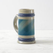 Blaues Topaz Bierglas (Vorderseite Links)