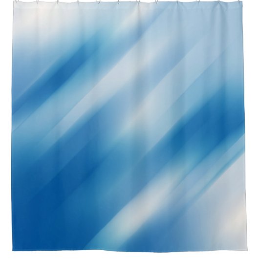 Blaues Topaz Duschvorhang (Vorderseite)