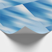 Blaues Topaz Geschenkpapier (Ecke)