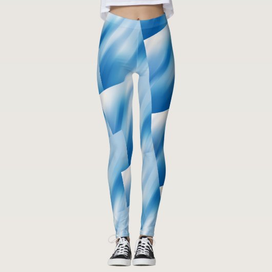 Blaues Topaz Leggings (Vorderseite)