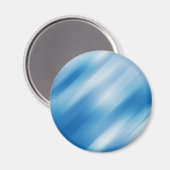 Blaues Topaz Magnet (Vorderseite/Rückseite)