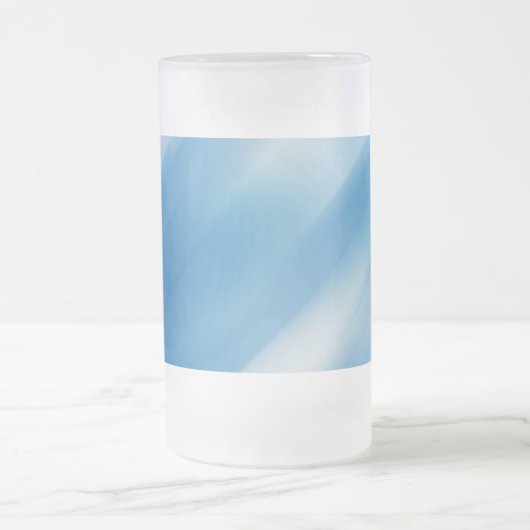 Blaues Topaz Mattglas Bierglas (Mittel)