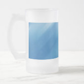 Blaues Topaz Mattglas Bierglas (Links)