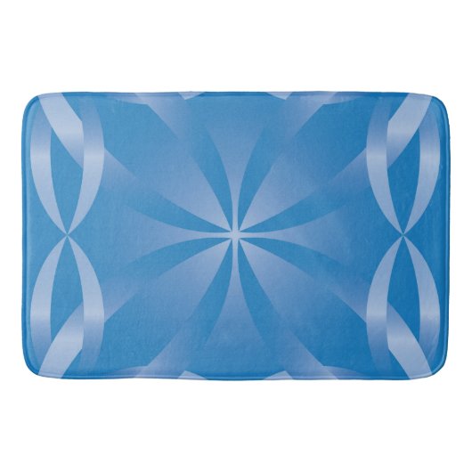 blaues Topaz-Muster Badematte (Vorderseite)