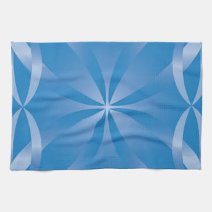 blaues Topaz-Muster Handtuch