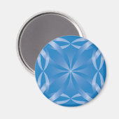 blaues Topaz-Muster Magnet (Vorderseite/Rückseite)