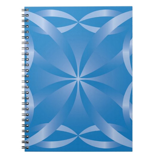 blaues Topaz-Muster Notizblock (Vorderseite)