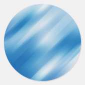 Blaues Topaz Runder Aufkleber (Vorderseite)