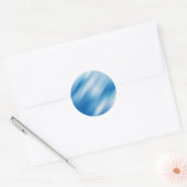Blaues Topaz Runder Aufkleber (Umschlag)