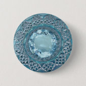 Blaues Topaz und geschnittenes Glas Button (Vorderseite)
