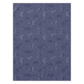 Blaues traditionelles japanisches Wave Seigaiha Mu Tischdecke (Vorderseite)