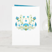 Blaues traditionelles mexikanisches Foto Quinceane Einladung (Rückseite)