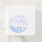 Blaues Traumblatt Party Design Gefallen Geschenkanhänger (Beispiel)