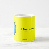 Blaues trauriges kaffeetasse (Mittel)