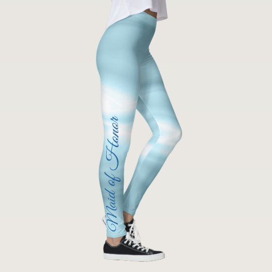 Blaues Trauzeugin-Party Leggings (Rechts)