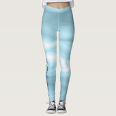 Blaues Trauzeugin-Party Leggings (Vorderseite)
