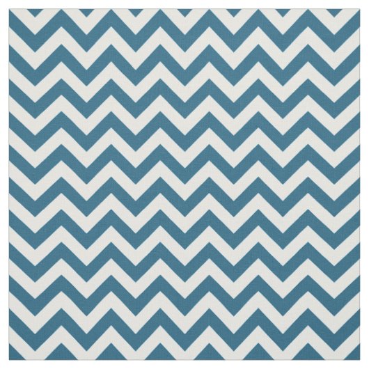 Blaues, trendy Zickzack Muster Stoff (Muster)