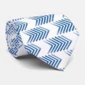 Blaues Tribal-Arrow-Muster Krawatte (Gerollt)